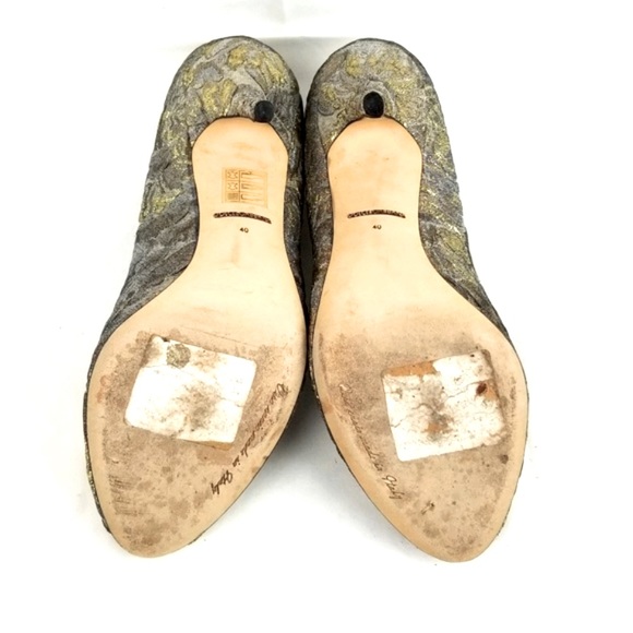 Dolce Gabbana Metallic Jacquard Crystals Heels  Pumps 40 M - Picture 7 of 7